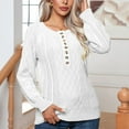 thumbnail image 2 of Chandail Décontracté Grande Taille pour Femmes Manches Longues Col Rond Chandail d'Hiver Chaud Col Roulé Texturé pour un Confort Quotidien, 2 of 8