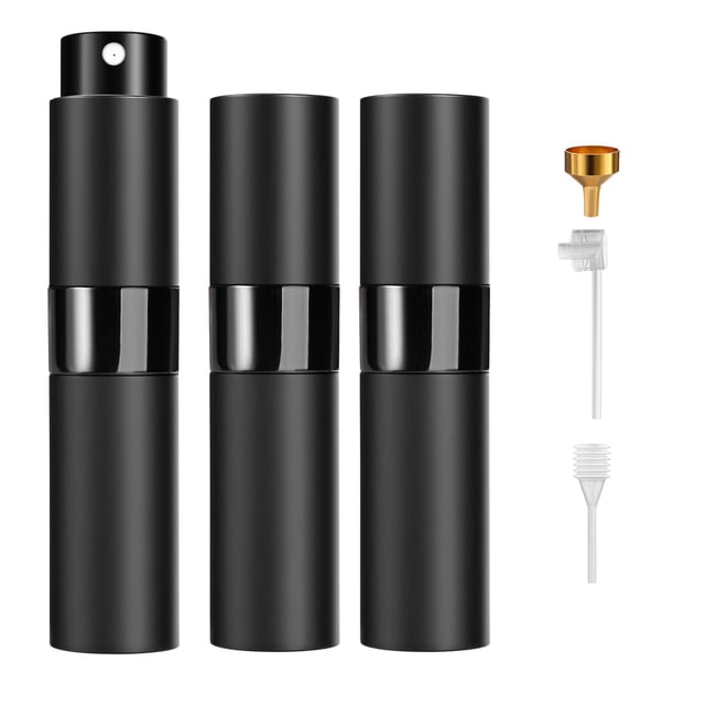 Atomizador de perfume Likealot recargable para viaje de 8 ml, 3 piezas