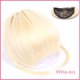 thumbnail image 1 of Xiao Hua Flequillo sintético francés con clip, flequillo postizo con patillas para mujer, extensiones de cabello con clip, flequillo curvo natural para uso diario, rubio claro., 1 of 2