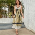 thumbnail image 3 of Crown Dress Summer Street Style Bohemia Long Dresses Female Sleeveless Printed Maxi Dress, 3 of 9