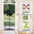 thumbnail image 2 of Screen Door Mesh Magnetic Closure 36 x 80 inch, Self Closing Fiberglass Mosquito Net with Magnet for Doors, Heavy Duty Bug Fly Screens Curtain for Doorway, Keep Bugs Out, Pet Friendly, 2 of 3