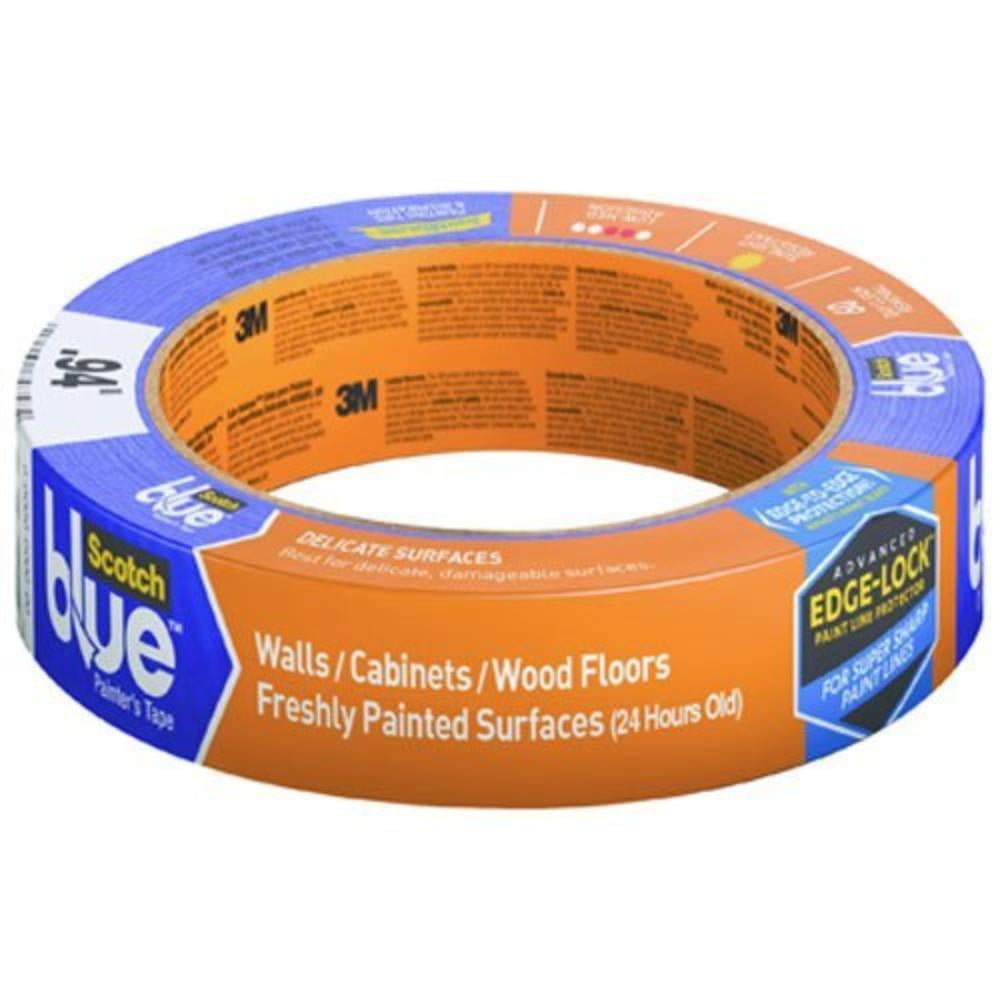 WALLS + WOOD FLOORS Painter's Tape, 0.94Inch x 60Yards, 1 Roll