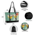 thumbnail image 2 of FORMRS Canvas Laptop Tote Bag for Women with 15.6" Computer Compartments Shoulder Handbag, Green Glasses, 2 of 7