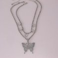 thumbnail image 5 of Gargantilla de mariposa brillante de cristal YONGSHENG, 5 of 5