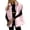 Pink, variant on Women Winter Oversized Puffer Vest Light-Weight Stand Collar Sleeveless Padded Puffy Jackets with Pockets Dark Brown L