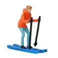 thumbnail image 5 of 1/64 Scale Miniature Model Skiing Figures, Mini People Model Ornament for DIY Scene Diorama Layout , Orange, 5 of 8