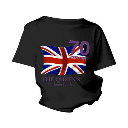 

ZRBYWB British Flag Summer Print Short Sleeve Fashion Casual Children s T Shirts Summer Tops