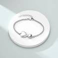 thumbnail image 5 of Ininfity Heart Urn Bracelet for Women Men Adjustable Ashes Bracelet Cremation Jewelry Human Pet Ashes Memorial Keepsake Link Bracelet, 5 of 7