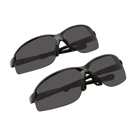 M  Safety Glasses, Unisex, MS380569FCOLPK 2-Packs Lens dark grey, 2 units