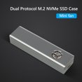 thumbnail image 3 of M.2 NVMe SSD Case Dual Protocol 10Gbps para 2230/2242/2260/2280 SSD (gris) Ehuebsd Para estrenar, 3 of 9