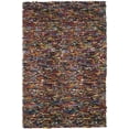 thumbnail image 3 of SAFAVIEH Mariam Leather Shag Area Rug, Multi, 5' x 8', 3 of 7