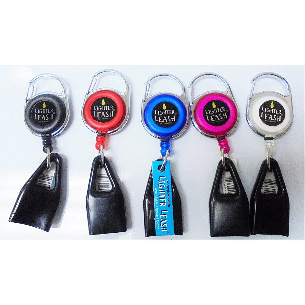 The Premium Lighter Leash Retractable Lighter Holder colors 1/5/10/15