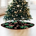 thumbnail image 5 of Christmas Tree Skirt Black Tree Skirts Candy Cane Decorations Xmas Tree Skirt Tree Mat 36 Inch Winter Christmas Decor for Home, 5 of 6