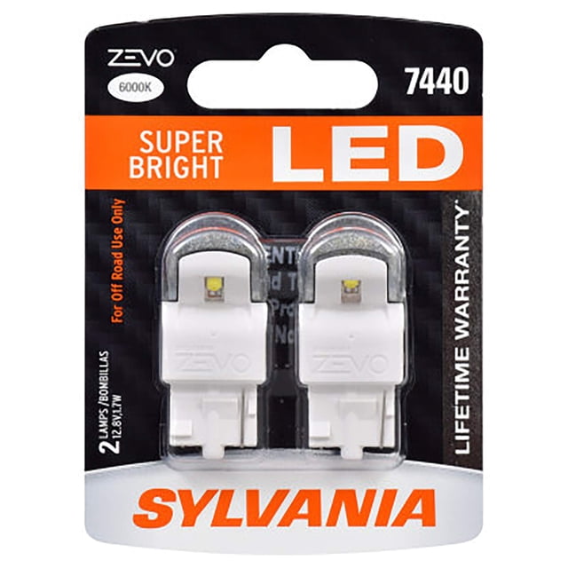Bombilla LED SYLVANIA 7440 T20 ZEVO blanca para DRL y respaldo