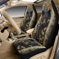 thumbnail image 3 of Xixirimido Car Seat Covers for Front Seats 5Pcs Car Accessories with Seat Belt Covers & Center Console Cover Universal Fit for SUVs,Vans,Trucks,Sedans, Bear Forest Camo, 3 of 8
