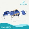 thumbnail image 2 of Ostrich Altitude 3N1 Lightweight Outdoor Beach Lounge Chair & Footrest,Blue, 2 of 9