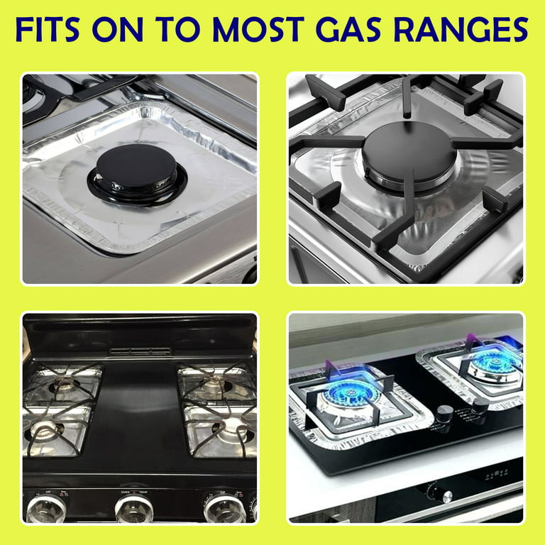 Gas Stove Burner Covers Disposable Aluminum Foil Gas Stove Liners