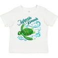 thumbnail image 3 of Inktastic Myrtle Beach Cute Sea Turtle with Waves and Bubbles Boys or Girls Toddler T-Shirt, 3 of 5