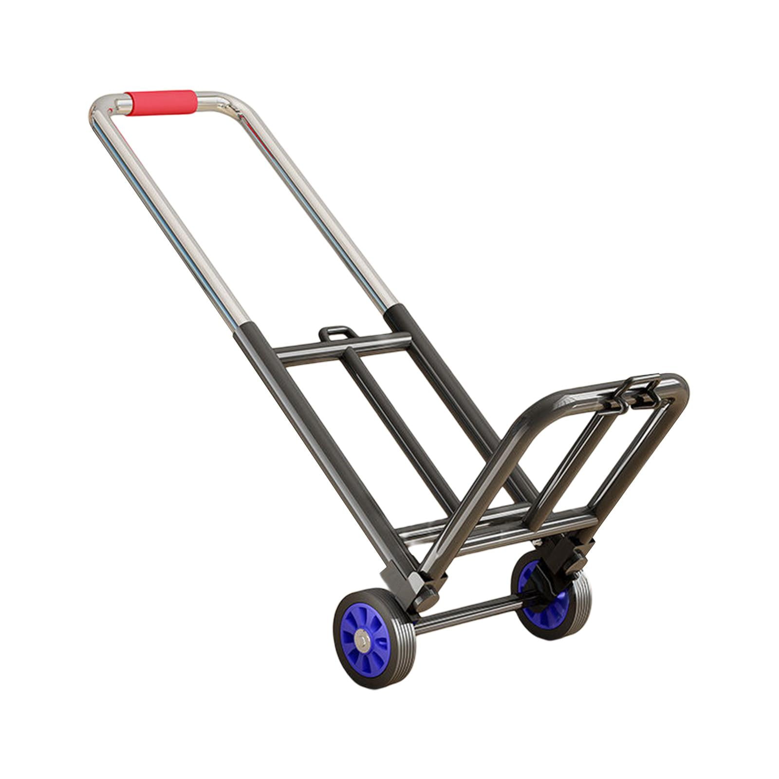 Folding Hand Truck Heavy Duty Luggage Cart, Shopping Cart Utility Cart