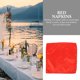 thumbnail image 1 of unbranded De 10 Servilletas De Tela Roja Para Ideal Para Hogar, 1 of 8