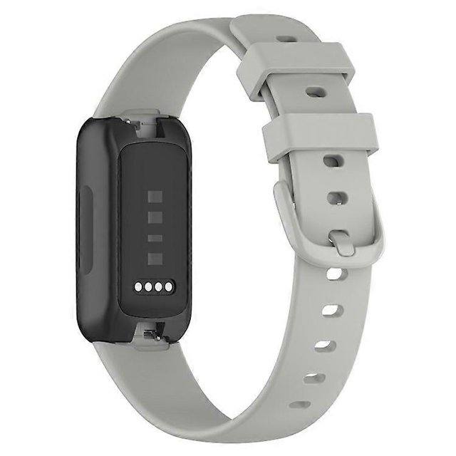 Compatible with Fitbit Inspire 3 Silicone Smart Watch Band Adjustable Pin Buckle Replacement Strap, Size: S
