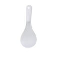 thumbnail image 2 of Juego de cucharas de arroz antiadherentes grandes con mango cómodo, paleta para servir texturizada para olla arrocera, herramienta de cocina para restaurantes y uso doméstico, blanco, 10.94 x 3.66 in, 2 of 6