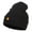 Black, variant on Mini Cat Embroidered Long Beanie - Maroon OSFM