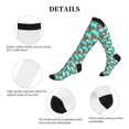 thumbnail image 5 of Picia Lobsters Of Turquoise Waves Printed Sports Compression Socks - 15-20mmHg Graduated Compression, High-Performance Soft and Breathable Socks for Men and Women, 5 of 5