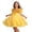 E050-Yellow, variant on hengsof Girls Summer Tulle Bowknot Sequin Puff Sleeve Dress Mesh Round Neck Princess Party Ball Gown for 2-11 Years
