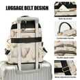 thumbnail image 3 of FORMRS Mini Backpack Purse for Women Travel Daypack Casual Shoulder Bag, Watercolor Seashells, 3 of 7
