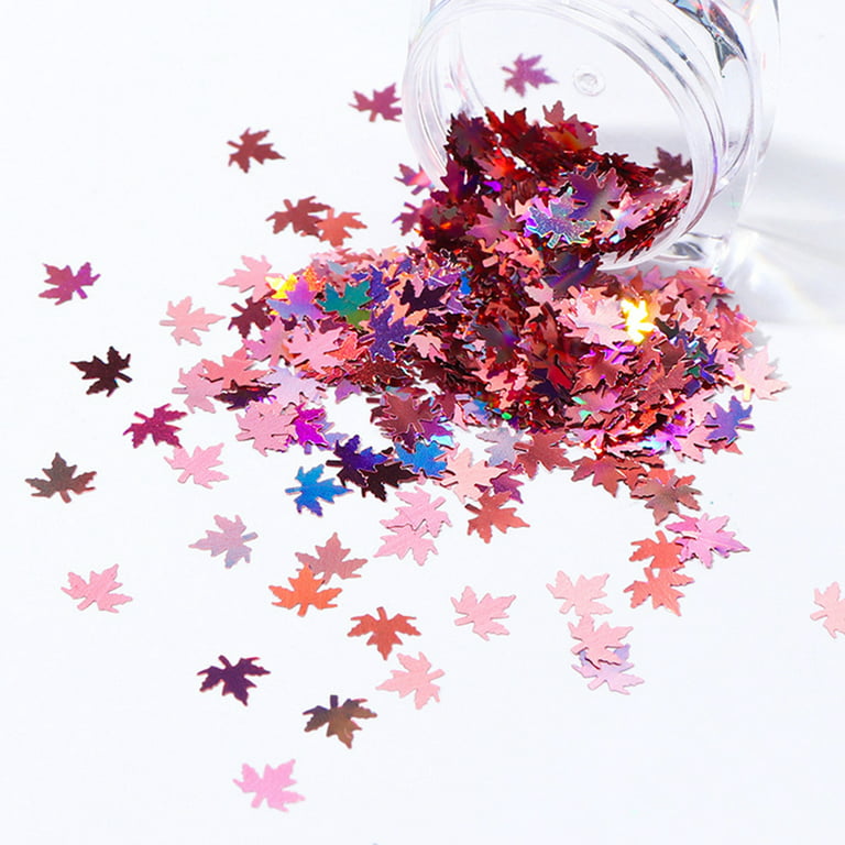 Clear Stars & Leaves Decorative Stickers
