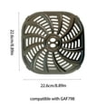thumbnail image 3 of Air Fryer Grill Pan for Instant Pot Compatible with GAF798 Air Fryer, Accessories Replacement Tray Rack Parts Grill Plate Crisper Plate, Dishwasher Safe, 3 of 9