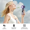 thumbnail image 3 of Handheld Mini Fan with Thermoelectric Cooling, 4000Mah Battery, 199 Speed Settings, Portable Travel Handheld Fan, Pink, 3 of 8
