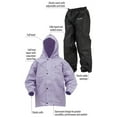 thumbnail image 4 of Frogg Toggs Youth Polly Woggs Lightweight Rain Suit - Small, Purple/Black, 4 of 4