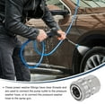 thumbnail image 4 of Uxcell Pressure Washer Adapter, 3/8" Female Quick Plug to M22 Female Quick Connect Fittings Stainless Steel Swivel Adapter for Pressure Power Washers Hose, 4 of 6