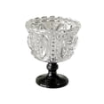 thumbnail image 1 of Copas de postre vintage con relieve, copas transparentes for helado de 250 ml con base colorida, 1 of 7