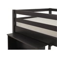 Roxy Junior Loft Bed with Storage Drawers, Bookshelf and Desk, Espresso
