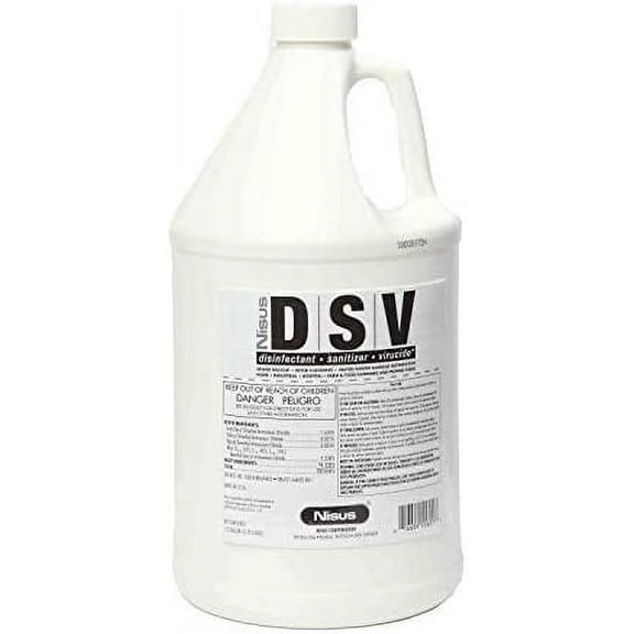 Nisus, DSV Disinfectant Sanitizer Virucide Gallon, White, 128 Fl Oz