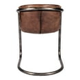 thumbnail image 5 of BENEDICT DINING CHAIR GRAZED BROWN LEATHER -M2, 5 of 5