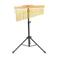 thumbnail image 1 of Yinanstore Carillons de Percussion, Instrument de Percussion Musical Portable Support Réglable Robuste Carillon de Bar Classique Rangée Unique pour Performance Support Noir 25 Notes, 1 of 8