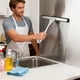 thumbnail image 4 of Raspador y limpiacristales de acero inoxidable | Limpiador de vidrios para ventanas y duchas de 25 x 20 cm con cuchilla de silicona suave para baño y cocina | Paquete de 1, 4 of 6