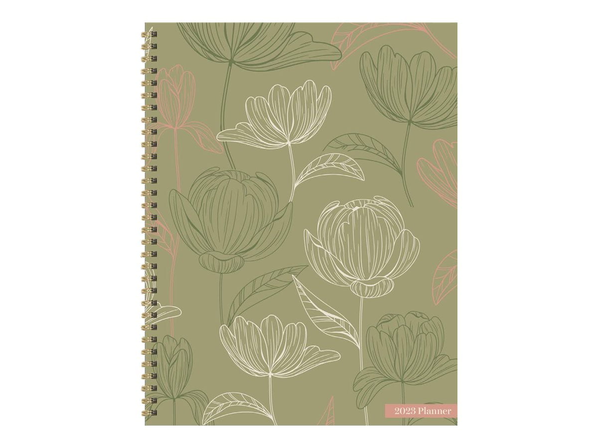 TF PUBLISHING 2023 Fresh Picked Flowers Large Daily Weekly Monthly Planner