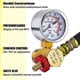 thumbnail image 3 of 4 Uds interruptor de presión 90-125psi interruptor de presión del compresor de 4 puertos Npt 1/4 y 0-200 Psi presión Compatible con, 3 of 5