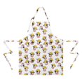thumbnail image 2 of White Cow Engineer Pattern Apron-Garden Aprons for Women with Pockets-Cotton Linen Waterproof Kitchen Cooking Gardening Aprons Adjustable for Kitchen,Cooking,BBQ and Salon 33x27 Inch, 2 of 7