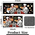 thumbnail image 2 of Fat Chef Kitchen Rug 2 Piece Set, Farmhouse Style Decor Kitchen Floor Mat, Absorbent and Washable Runner Rug, Home Vintage Kitchen Decoration Chef Black, 2 of 5
