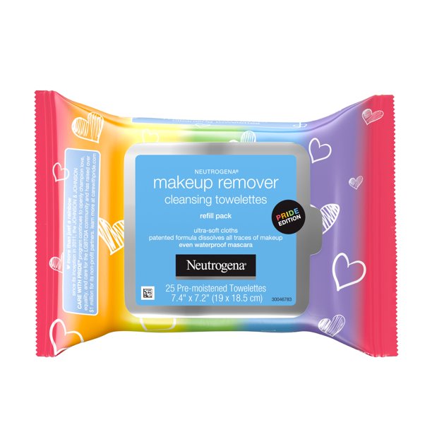 Neutrogena Makeup Remover Care with Pride Cleansing Towelettes, 25 ct