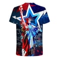thumbnail image 4 of JURANMO Deal of The Day Mens Patriotic Shirts Short Sleeve Graphic Tees Fashion American Flag Printed T Shirts 4th of July Casual Muscle Fit Tops Big and Tall Blouses Multicolor L, 4 of 6