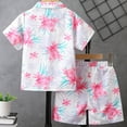 thumbnail image 6 of NIEWTR Infant Boy Summer Set Short Sleeve Crew Neck T-Shirts Elastic Waist Shorts 2Pcs Outfits Summer Pjs For 18-24 Months 2t 3t 4t 5t 6t Summer Pjs kids,5-6 Years, 6 of 8