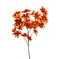 thumbnail image 1 of orangeSimulated maple leaves, red maple leaves, indoor engineering, wedding ceiling decoration, flower arrangement row, simulated branches, maple leaves,, 1 of 6