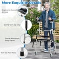 thumbnail image 4 of Giantex Folding Walker, 450 Lbs Foldable Standard Walker, Lightweight Walking Mobility Aid for Seniors, Handicap, Disabled, Silver, 4 of 6